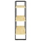 vidaXL Estantería de 3 niveles madera maciza de pino 80x30x105 cm