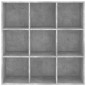 vidaXL Estantería madera contrachapada gris hormigón 98x30x98 cm vidaXL Estantería madera contrachapada gris hormigón 98x30x98 cm