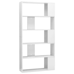 vidaXL Estantería/divisor de espacios blanco brillante 80x24x159 cm