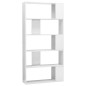vidaXL Estantería/divisor de espacios blanco brillante 80x24x159 cm