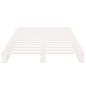 vidaXL Estructura de cama madera maciza pino blanco 75x190 cm vidaXL Estructura de cama madera maciza pino blanco 75x190 cm