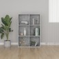 vidaXL Estantería/Aparador madera ingeniería gris hormigón 66x30x98 cm