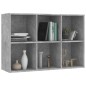 vidaXL Estantería/Aparador madera ingeniería gris hormigón 66x30x98 cm