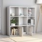 vidaXL Estantería madera contrachapada blanco brillante 98x30x98 cm vidaXL Estantería madera contrachapada blanco brillante 98x30x98 cm