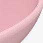 vidaXL Lavabo de lujo redondo cerámica rosa mate 32,5x14 cm vidaXL Lavabo de lujo redondo cerámica rosa mate 32,5x14 cm