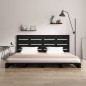 vidaXL Estructura de cama madera maciza de pino negro 135x190 cm vidaXL Estructura de cama madera maciza de pino negro 135x190 cm