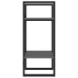 vidaXL Estantería de 2 niveles madera contrachapada gris 40x30x70 cm vidaXL Estantería de 2 niveles madera contrachapada gris 40x30x70 cm