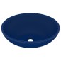 vidaXL Lavabo de lujo ovalado cerámica azul oscuro mate 40x33 cm vidaXL Lavabo de lujo ovalado cerámica azul oscuro mate 40x33 cm
