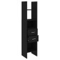 vidaXL Estantería de madera contrachapada negro 40x35x180 cm vidaXL Estantería de madera contrachapada negro 40x35x180 cm