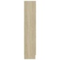 vidaXL Vitrina de madera contrachapada color roble 82,5x30,5x150 cm vidaXL Vitrina de madera contrachapada color roble 82,5x30,5x150 cm