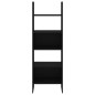 vidaXL Estantería de madera contrachapada negro 60x35x180 cm