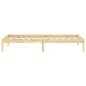 vidaXL Estructura de cama madera maciza de pino 90x200 cm