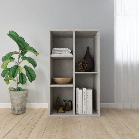 vidaXL Estantería/Aparador madera contrachapada gris 50x25x80 cm