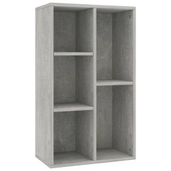 vidaXL Estantería/Aparador madera contrachapada gris 50x25x80 cm