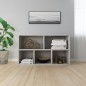vidaXL Estantería/Aparador madera contrachapada gris 50x25x80 cm vidaXL Estantería/Aparador madera contrachapada gris 50x25x80 cm