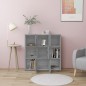 vidaXL Estantería madera contrachapada gris sonoma 90x30x90cm vidaXL Estantería madera contrachapada gris sonoma 90x30x90cm