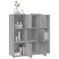 vidaXL Estantería madera contrachapada gris sonoma 90x30x90cm vidaXL Estantería madera contrachapada gris sonoma 90x30x90cm