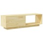vidaXL Mueble de TV de madera maciza de pino 110x30x33,5 cm