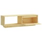 vidaXL Mueble de TV de madera maciza de pino 110x30x33,5 cm