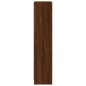 vidaXL Estantería de 3 niveles contrachapada marrón roble 40x24x109 cm vidaXL Estantería de 3 niveles contrachapada marrón roble 40x24x109 cm