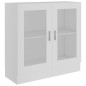 vidaXL Vitrina de madera contrachapada blanco 82,5x30,5x80 cm vidaXL Vitrina de madera contrachapada blanco 82,5x30,5x80 cm