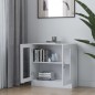 vidaXL Vitrina de madera contrachapada blanco 82,5x30,5x80 cm vidaXL Vitrina de madera contrachapada blanco 82,5x30,5x80 cm