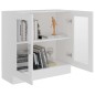 vidaXL Vitrina de madera contrachapada blanco 82,5x30,5x80 cm vidaXL Vitrina de madera contrachapada blanco 82,5x30,5x80 cm