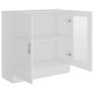 vidaXL Vitrina de madera contrachapada blanco 82,5x30,5x80 cm vidaXL Vitrina de madera contrachapada blanco 82,5x30,5x80 cm