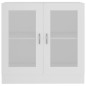 vidaXL Vitrina de madera contrachapada blanco 82,5x30,5x80 cm vidaXL Vitrina de madera contrachapada blanco 82,5x30,5x80 cm