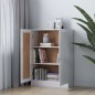 vidaXL Armario de libros contrachapada blanco brillo 82,5x30,5x115 cm vidaXL Armario de libros contrachapada blanco brillo 82,5x30,5x115 cm