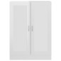 vidaXL Armario de libros contrachapada blanco brillo 82,5x30,5x115 cm vidaXL Armario de libros contrachapada blanco brillo 82,5x30,5x115 cm