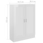 vidaXL Armario de libros contrachapada blanco brillo 82,5x30,5x115 cm vidaXL Armario de libros contrachapada blanco brillo 82,5x30,5x115 cm