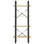 vidaXL Estantería de 4 niveles madera maciza de pino 60x30x140 cm vidaXL Estantería de 4 niveles madera maciza de pino 60x30x140 cm