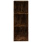 vidaXL Estantería 3 niveles contrachapada roble ahumado 40x24x109 cm vidaXL Estantería 3 niveles contrachapada roble ahumado 40x24x109 cm