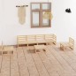 vidaXL Juego de muebles de jardín 7 piezas madera maciza de pino vidaXL Juego de muebles de jardín 7 piezas madera maciza de pino
