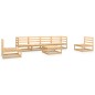 vidaXL Juego de muebles de jardín 7 piezas madera maciza de pino vidaXL Juego de muebles de jardín 7 piezas madera maciza de pino