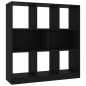 vidaXL Estantería librería madera contrachapada negro 97,5x29,5x100cm vidaXL Estantería librería madera contrachapada negro 97,5x29,5x100cm