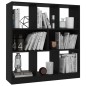 vidaXL Estantería librería madera contrachapada negro 97,5x29,5x100cm vidaXL Estantería librería madera contrachapada negro 97,5x29,5x100cm