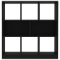 vidaXL Estantería librería madera contrachapada negro 97,5x29,5x100cm vidaXL Estantería librería madera contrachapada negro 97,5x29,5x100cm