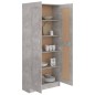 vidaXL Armario de libros contrachapada hormigón 82,5x30,5x185,5 cm vidaXL Armario de libros contrachapada hormigón 82,5x30,5x185,5 cm
