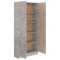 vidaXL Armario de libros contrachapada hormigón 82,5x30,5x185,5 cm vidaXL Armario de libros contrachapada hormigón 82,5x30,5x185,5 cm