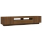 vidaXL Set muebles TV con LED 2 pzas madera contrachapada roble marrón vidaXL Set muebles TV con LED 2 pzas madera contrachapada roble marrón