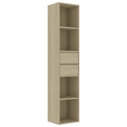 vidaXL Estantería madera contrachapada color roble Sonoma 36x30x171 cm