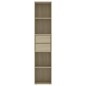 vidaXL Estantería madera contrachapada color roble Sonoma 36x30x171 cm vidaXL Estantería madera contrachapada color roble Sonoma 36x30x171 cm