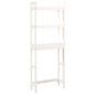 vidaXL Estante de baño madera maciza de pino blanco 63x26x171 cm vidaXL Estante de baño madera maciza de pino blanco 63x26x171 cm