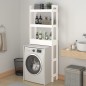 vidaXL Estante de baño madera maciza de pino blanco 63x26x171 cm vidaXL Estante de baño madera maciza de pino blanco 63x26x171 cm