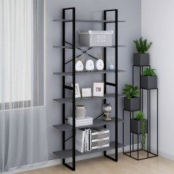 vidaXL Armario alto madera maciza de pino gris 100x30x210 cm