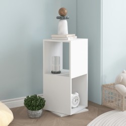 vidaXL Armario giratorio aglomerado blanco 34,5x34,5x75,5 cm