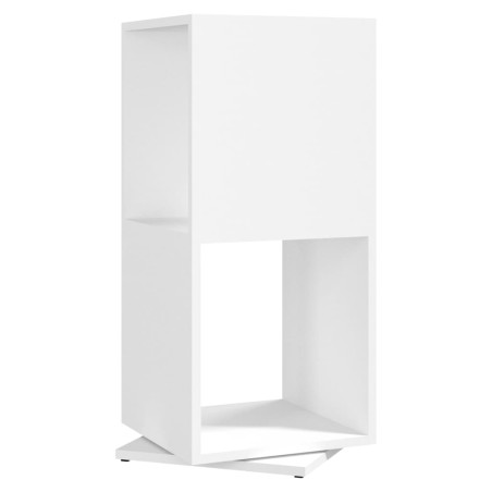 vidaXL Armario giratorio aglomerado blanco 34,5x34,5x75,5 cm