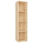 vidaXL Estantería libros/mueble TV contrachapada roble 36x30x143 cm vidaXL Estantería libros/mueble TV contrachapada roble 36x30x143 cm